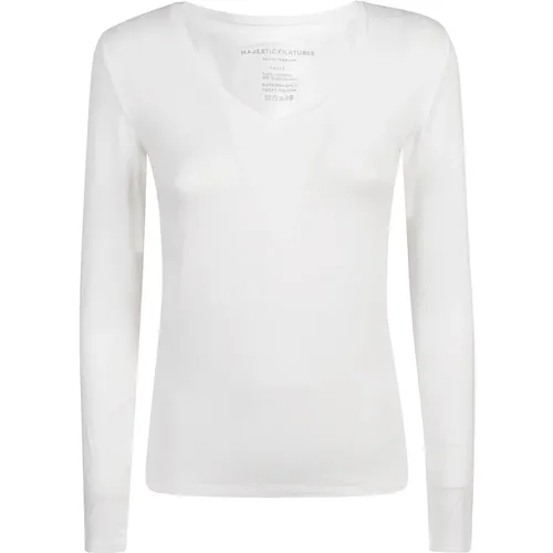 Tops > Long Sleeve Tops - - majestic filatures - Modalova