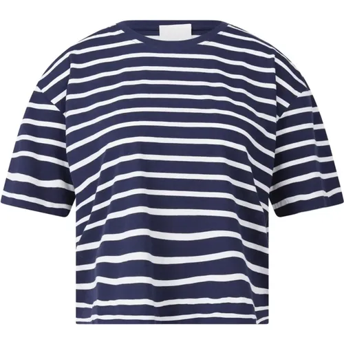 Allude - Tops > T-Shirts - Blue - allude - Modalova