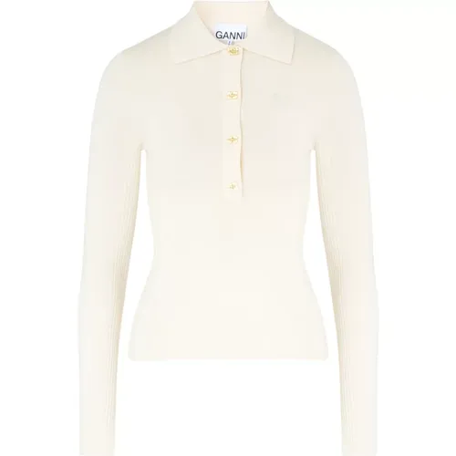 Tops > Polo Shirts - - Ganni - Modalova