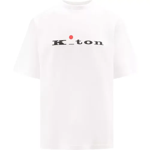 Kiton - Tops > T-Shirts - White - Kiton - Modalova