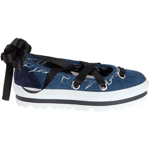 Msgm - Shoes > Sneakers - Blue - Msgm - Modalova