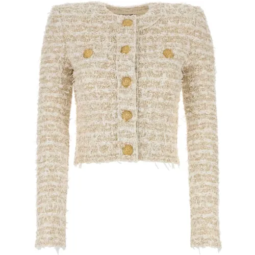 Jackets > Tweed Jackets - - Balmain - Modalova