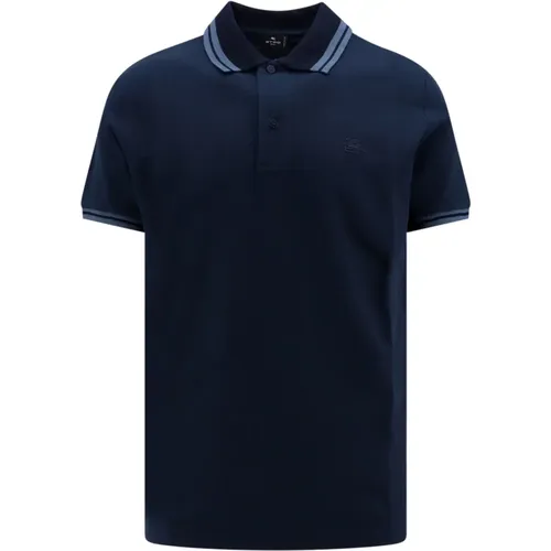 Etro - Tops > Polo Shirts - Blue - ETRO - Modalova