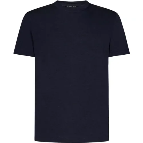 Tom Ford - Tops > T-Shirts - Blue - Tom Ford - Modalova