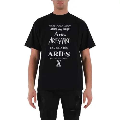 Aries - Tops > T-Shirts - Black - Aries - Modalova