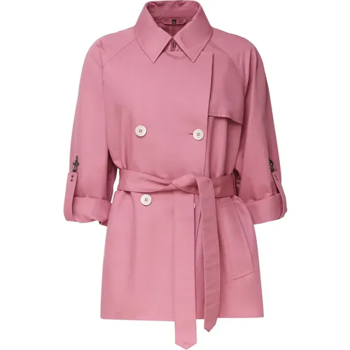 Fay - Coats > Trench Coats - Pink - Fay - Modalova