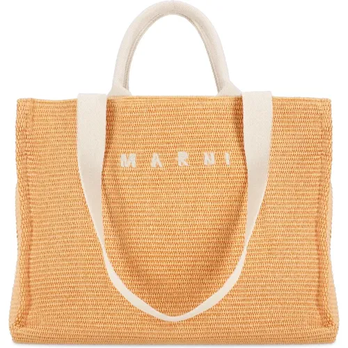 Marni - Bags > Tote Bags - Orange - Marni - Modalova