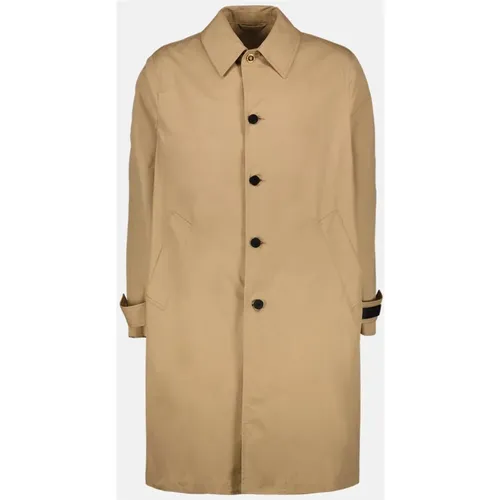 Coats > Single-Breasted Coats - - Versace - Modalova