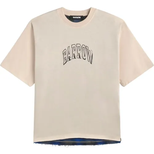 Barrow - Tops > T-Shirts - Beige - Barrow - Modalova