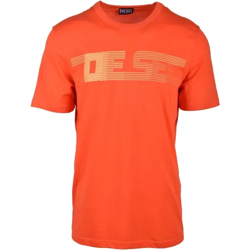 Diesel - Tops > T-Shirts - Orange - Diesel - Modalova