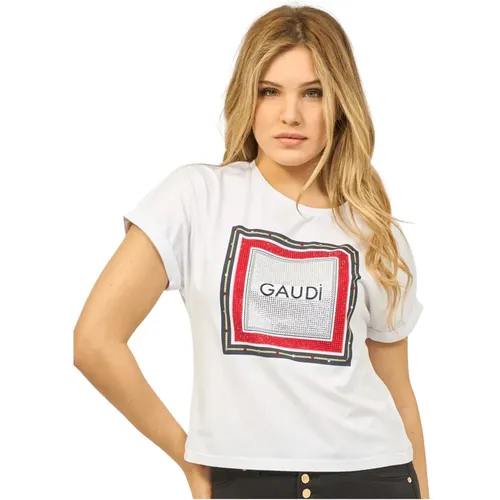 Gaudi - Tops > T-Shirts - White - Gaudi - Modalova