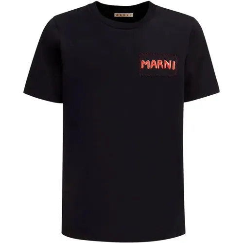 Marni - Tops > T-Shirts - Black - Marni - Modalova