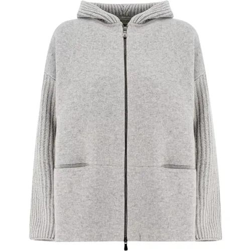 Sweatshirts & Hoodies > Zip-throughs - - Le Tricot Perugia - Modalova