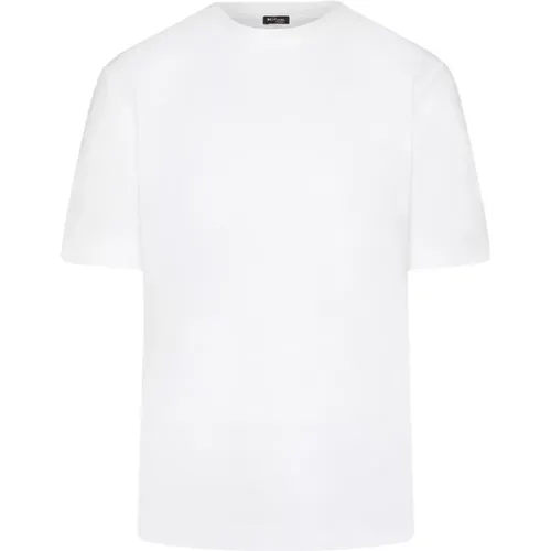 Kiton - Tops > T-Shirts - White - Kiton - Modalova