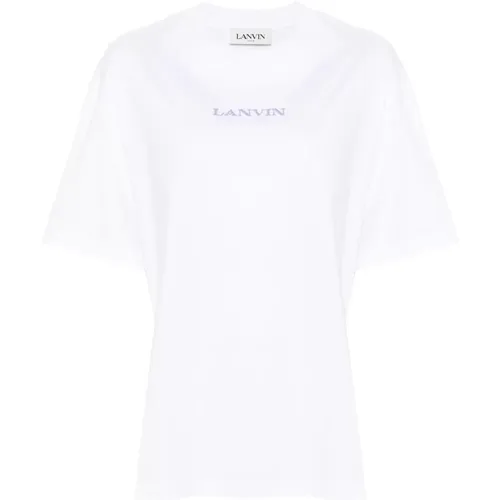 Lanvin - Tops > T-Shirts - White - Lanvin - Modalova