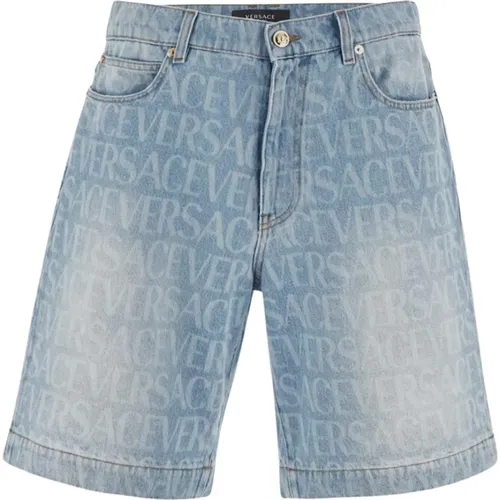 Shorts > Denim Shorts - - Versace - Modalova