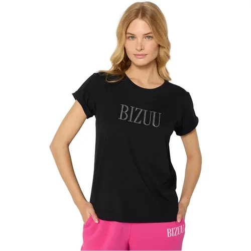 Bizuu - Tops > T-Shirts - Black - Bizuu - Modalova