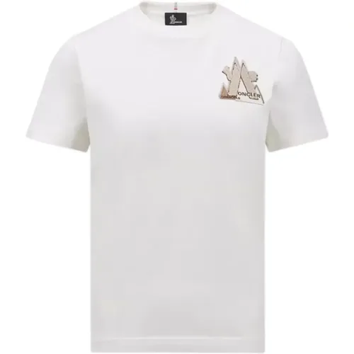 Moncler - Tops > T-Shirts - White - Moncler - Modalova