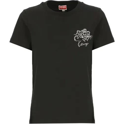 Kenzo - Tops > T-Shirts - Black - Kenzo - Modalova