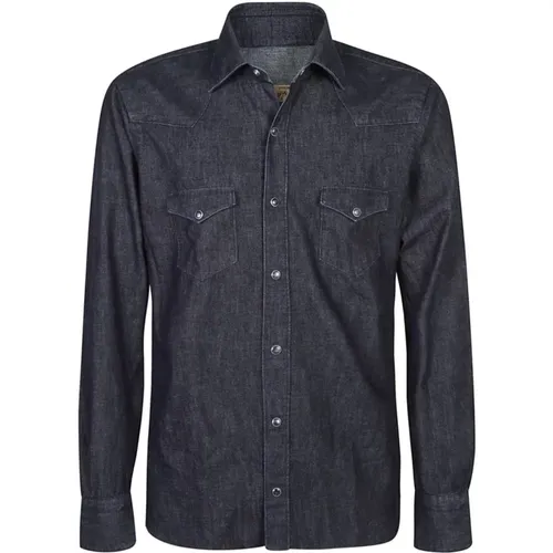 Shirts > Denim Shirts - - Barba - Modalova