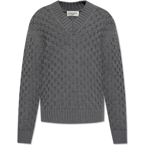 Knitwear > V-neck Knitwear - - Officine Générale - Modalova