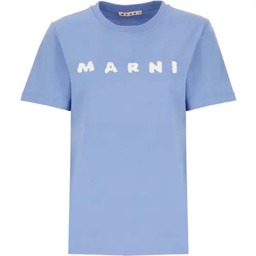 Marni - Tops > T-Shirts - Blue - Marni - Modalova