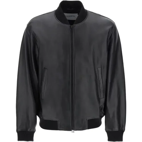 Jackets > Leather Jackets - - closed - Modalova