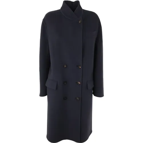 Coats > Double-Breasted Coats - - BRUNELLO CUCINELLI - Modalova