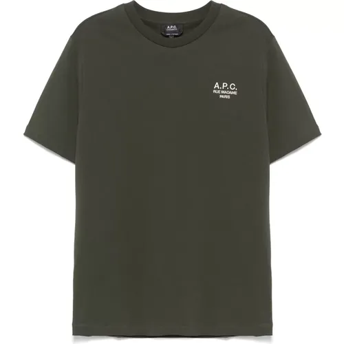 A.p.c. - Tops > T-Shirts - Green - A.p.c. - Modalova