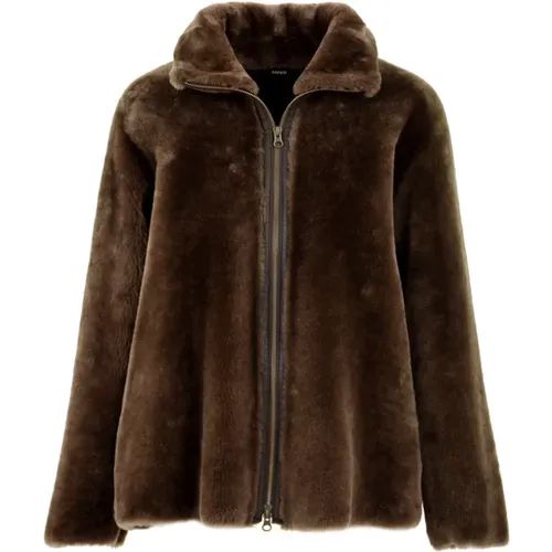 Jackets > Faux Fur & Shearling Jackets - - Aspesi - Modalova