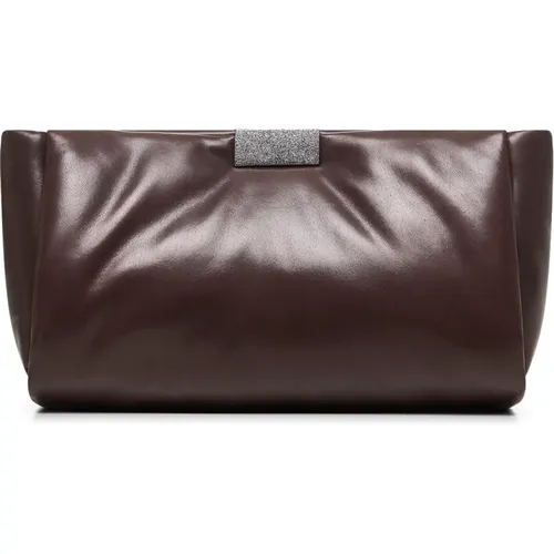 Bags > Clutches - - BRUNELLO CUCINELLI - Modalova