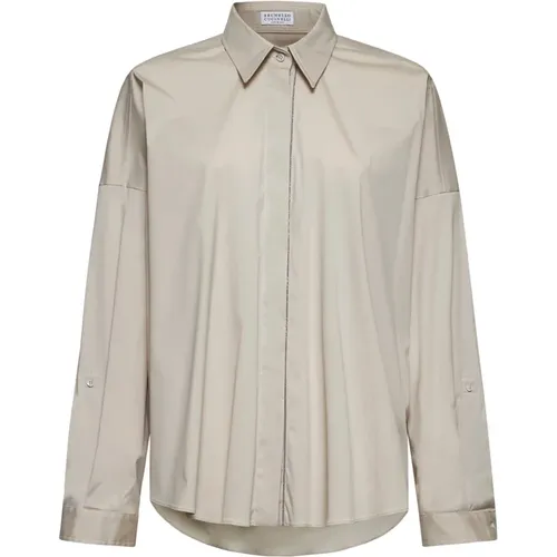 Blouses & Shirts > Shirts - - BRUNELLO CUCINELLI - Modalova