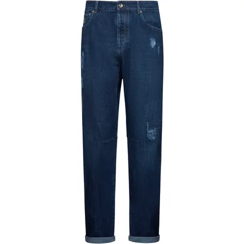 Jeans > Straight Jeans - - BRUNELLO CUCINELLI - Modalova