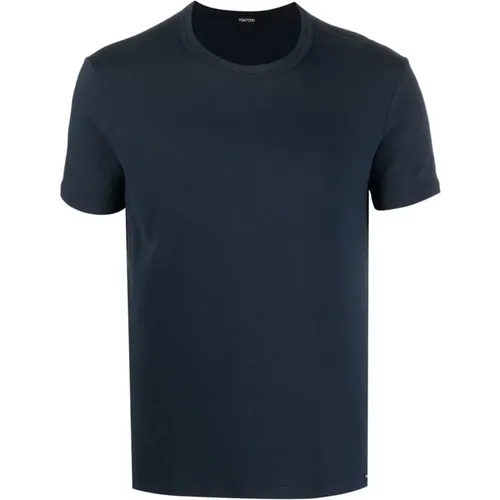 Tom Ford - Tops > T-Shirts - Blue - Tom Ford - Modalova