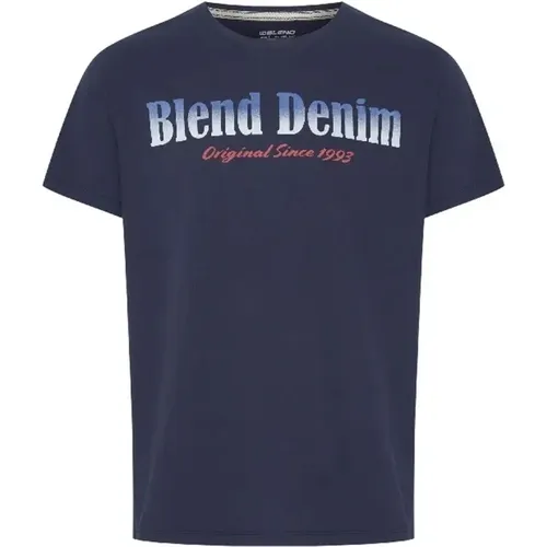 Blend - Tops > T-Shirts - Blue - Blend - Modalova