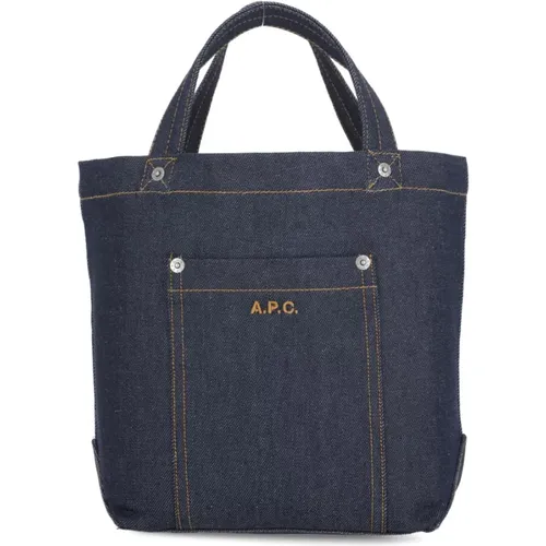 A.p.c. - Bags > Tote Bags - Blue - A.p.c. - Modalova