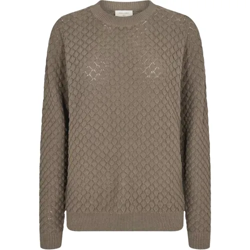 Knitwear > Round-neck Knitwear - - Freequent - Modalova