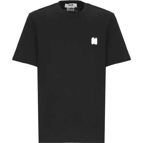 Msgm - Tops > T-Shirts - Black - Msgm - Modalova