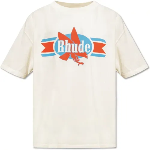 Rhude - Tops > T-Shirts - Beige - Rhude - Modalova
