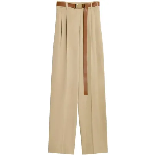 Trousers > Wide Trousers - - Max Mara Studio - Modalova