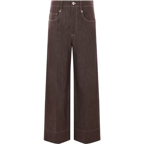 Jeans > Wide Jeans - - BRUNELLO CUCINELLI - Modalova