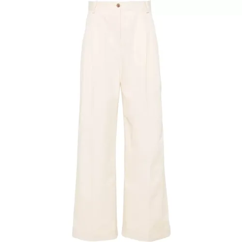 Trousers > Wide Trousers - - Maison Kitsuné - Modalova