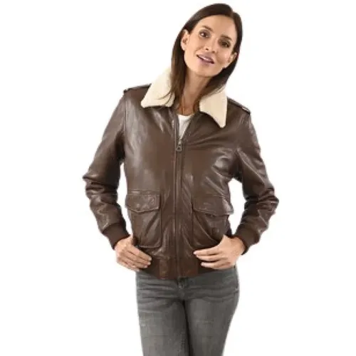 Jackets > Leather Jackets - - La Canadienne - Modalova