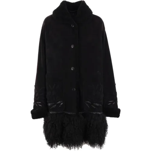 Coats > Single-Breasted Coats - - Ermanno Scervino - Modalova