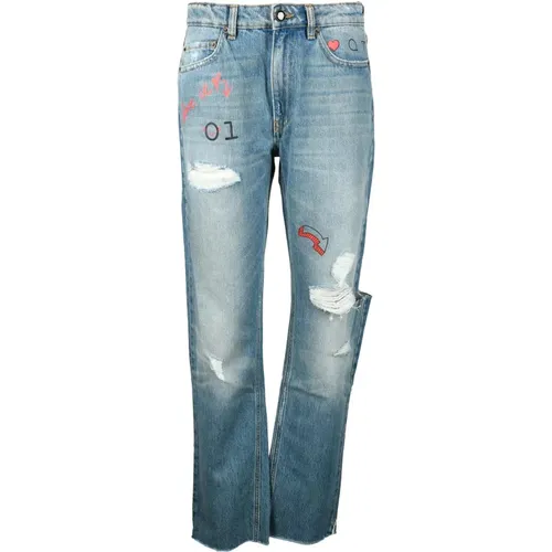 Jeans > Straight Jeans - - Semicouture - Modalova