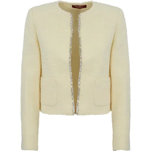 Jackets > Tweed Jackets - - Max Mara Studio - Modalova