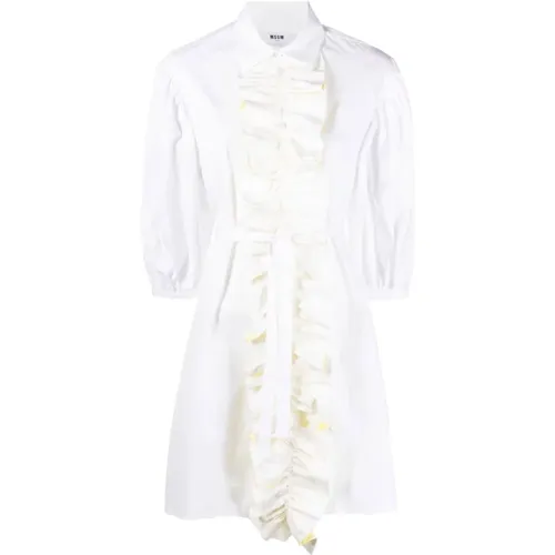 Dresses > Day Dresses > Shirt Dresses - - Msgm - Modalova