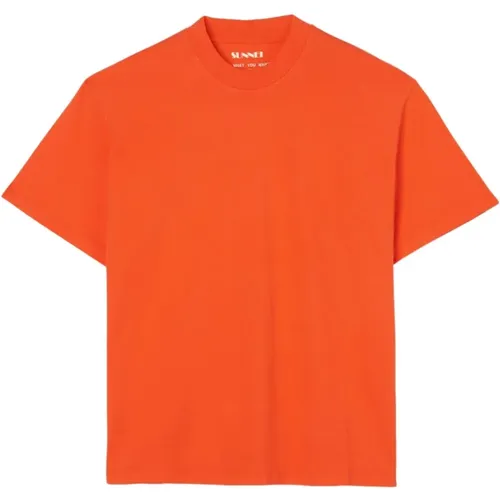 Sunnei - Tops > T-Shirts - Orange - Sunnei - Modalova