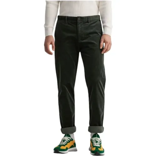 Gant - Trousers > Chinos - Green - Gant - Modalova