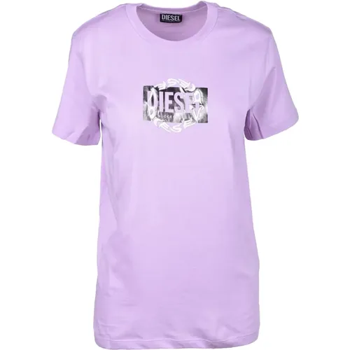 Diesel - Tops > T-Shirts - Purple - Diesel - Modalova